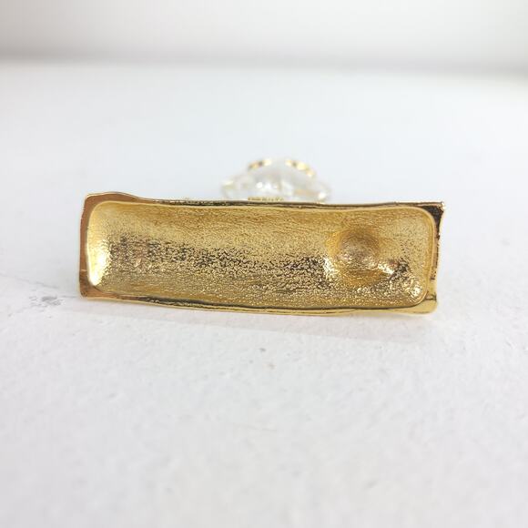 Vintage Owl on Branch Figurine Beveled Crystal Prism Gold Toned Glass Wise - Picture 5 of 8